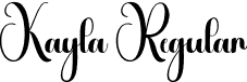 Kayla Regular font - Kayla.otf