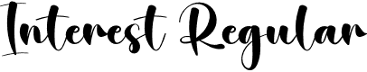 Interest Regular font - Interest.otf