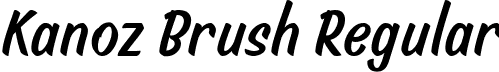 Kanoz Brush Regular font - KanozBrush-Regular.ttf