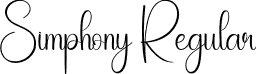 Simphony Regular font - Simphony.otf