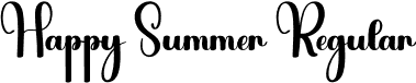 Happy Summer Regular font - Happy-Summer.otf