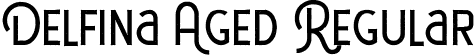 Delfina Aged Regular font - Delfina Aged.otf