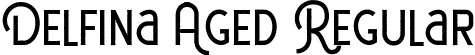 Delfina Aged Regular font - Delfina Aged.ttf