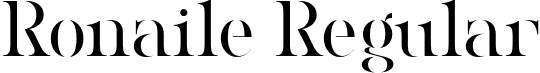 Ronaile Regular font - ronaileregular-g3xmg.otf