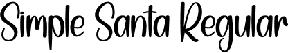 Simple Santa Regular font - Simple-Santa.otf