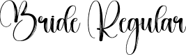 Bride Regular font - Bride.otf