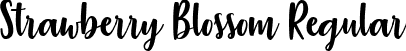 Strawberry Blossom Regular font - Strawberry Blossom.ttf