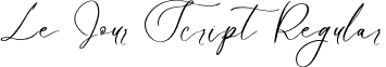 Le Jour Script Regular font - LeJourScript-Eaqpg.otf