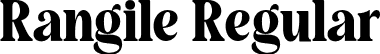 Rangile Regular font - rangile.otf