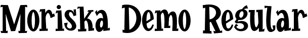 Moriska Demo Regular font - Moriska-Demo.otf