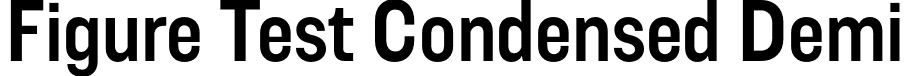 Figure Test Condensed Demi font - FigureTest-CondensedDemi.otf