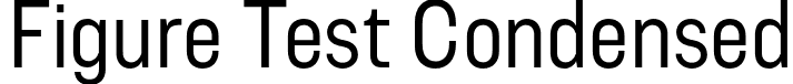 Figure Test Condensed font - FigureTest-CondensedRegular.otf