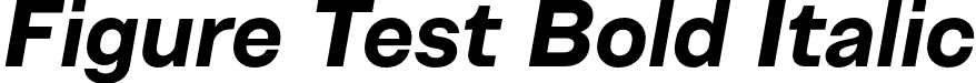 Figure Test Bold Italic font - FigureTest-BoldItalic.otf