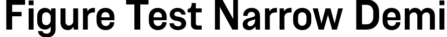 Figure Test Narrow Demi font - FigureTest-NarrowDemi.otf