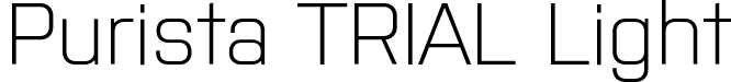 Purista TRIAL Light font - PuristaTRIAL-Light.otf