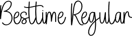 Besttime Regular font - Besttime.otf