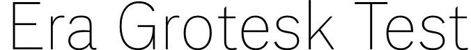 Era Grotesk Test font - EraGrotesk-Hairline-Test.otf