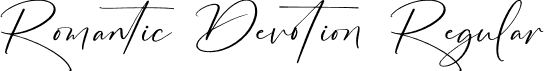 Romantic Devotion Regular font - Romantic-Devotion.otf