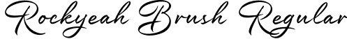 Rockyeah Brush Regular font - Rockyeah-Brush.ttf