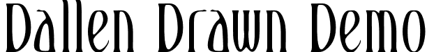 Dallen Drawn Demo font - DallenDrawn-Regular_demo.otf