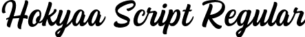 Hokyaa Script Regular font - Hokyaa Script Reg.otf