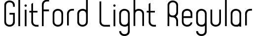 Glitford Light Regular font - Glitford-Light.otf