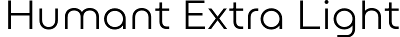 Humant Extra Light font - Humant-ExtraLight.otf