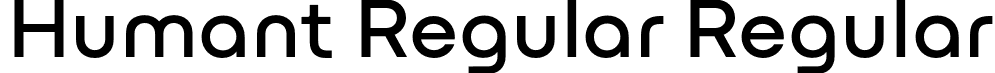 Humant Regular Regular font - Humant-Regular.otf