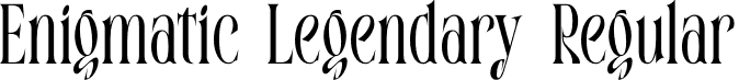 Enigmatic Legendary Regular font - EnigmaticLegendary-Regular.otf