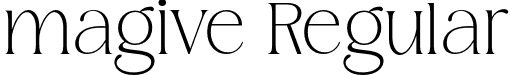 magive Regular font - magiveregular-ar6ag.otf