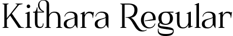 Kithara Regular font - Kithara-YqKq4.ttf