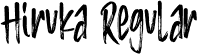 Hiruka Regular font - Hiruka.ttf