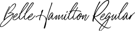 Belle Hamilton Regular font - Belle Hamilton.ttf