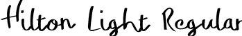 Hilton Light Regular font - Hilton-Light.otf