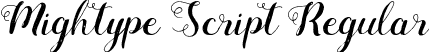 Mightype Script Regular font - Mightype Script.otf