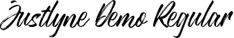 Justlyne Demo Regular font - Justlyne Demo.otf