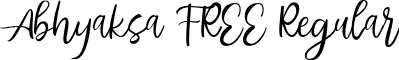 Abhyaksa FREE Regular font - Abhyaksa FREE.ttf