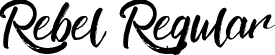 Rebel Regular font - Rebel.ttf