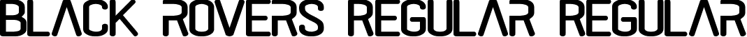 black rovers Regular Regular font - black rovers regular.ttf