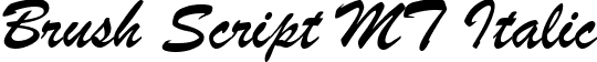 Brush Script MT Italic font - BRUSHSCI.TTF