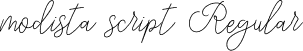 modista script Regular font - modista script.ttf