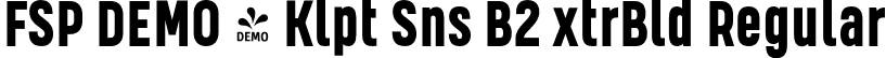 FSP DEMO - Klpt Sns B2 xtrBld Regular font - Fontspring-DEMO-kelptsansb2-extrabold.otf