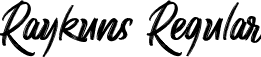 Raykuns Regular font - Raykuns.otf