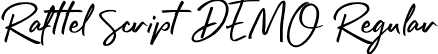 Rafttel Script DEMO Regular font - Rafttel Font.ttf