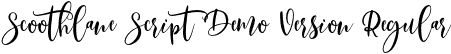 Scoothlane Script Demo Version Regular font - Scoothlane Script Demo Version.otf