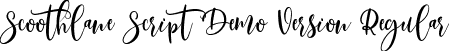 Scoothlane Script Demo Version Regular font - Scoothlane Script Demo Version.ttf