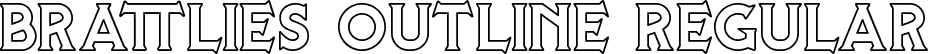 Brattlies Outline Regular font - Brattlies Outline.ttf