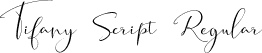 Tifany Script Regular font - Tifany Script.ttf