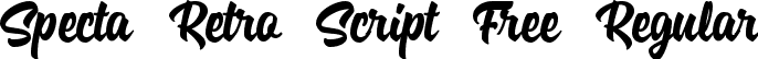 Specta Retro Script Free Regular font - Specta_Retro_Script_Free.ttf