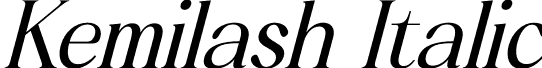 Kemilash Italic font - Kemilash-Italic.otf